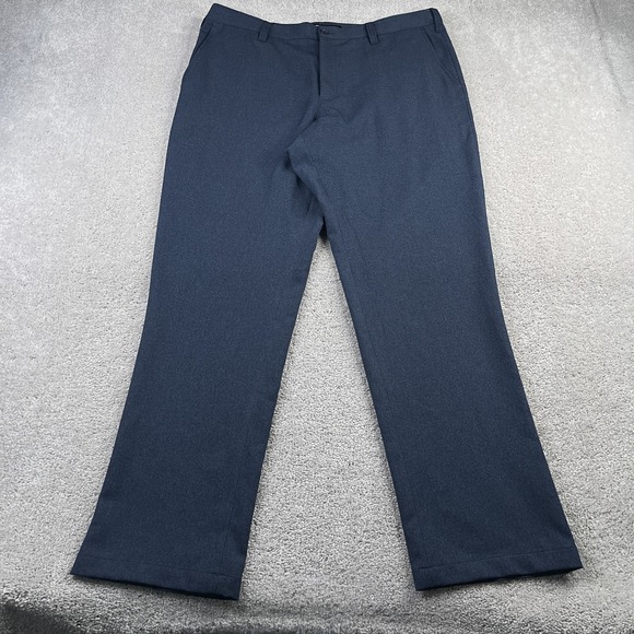 Bluffworks Pants Mens 38x34 Blue Gramercy Regular Fit Straight Leg Trousers - Picture 1 of 11